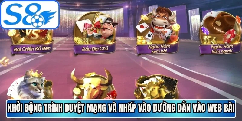 Khởi động trình duyệt mạng và nhấp vào đường dẫn vào web bài
